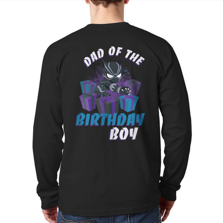 Marvel Panther Family Party Dad Of The Birthday Boy Long Sleeve T-Shirt Back Print