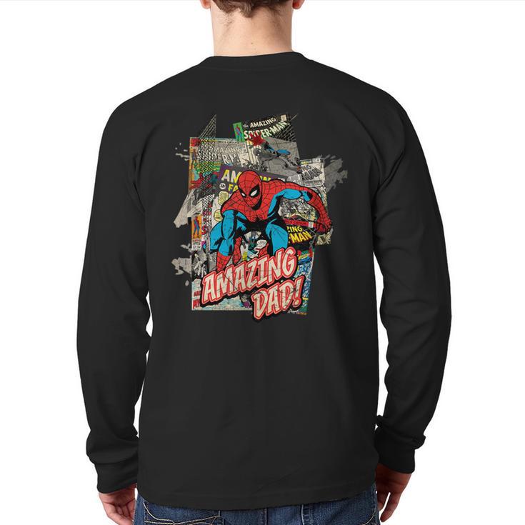 Marvel Spider-Man Amazing Dad Father's Day Long Sleeve T-Shirt Back Print