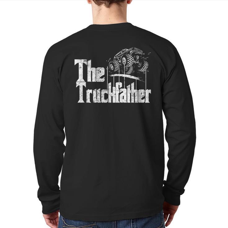 Monster Truck Jam Truckfather Dad Father UTE Pickup Long Sleeve T-Shirt Back Print
