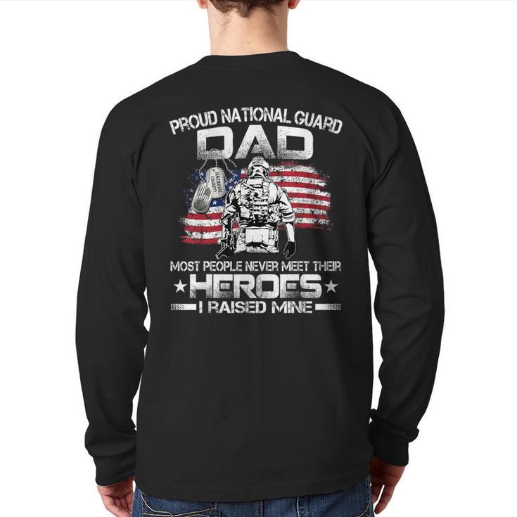 National Guard Graduation Proud National Guard Dad Long Sleeve T-Shirt Back Print