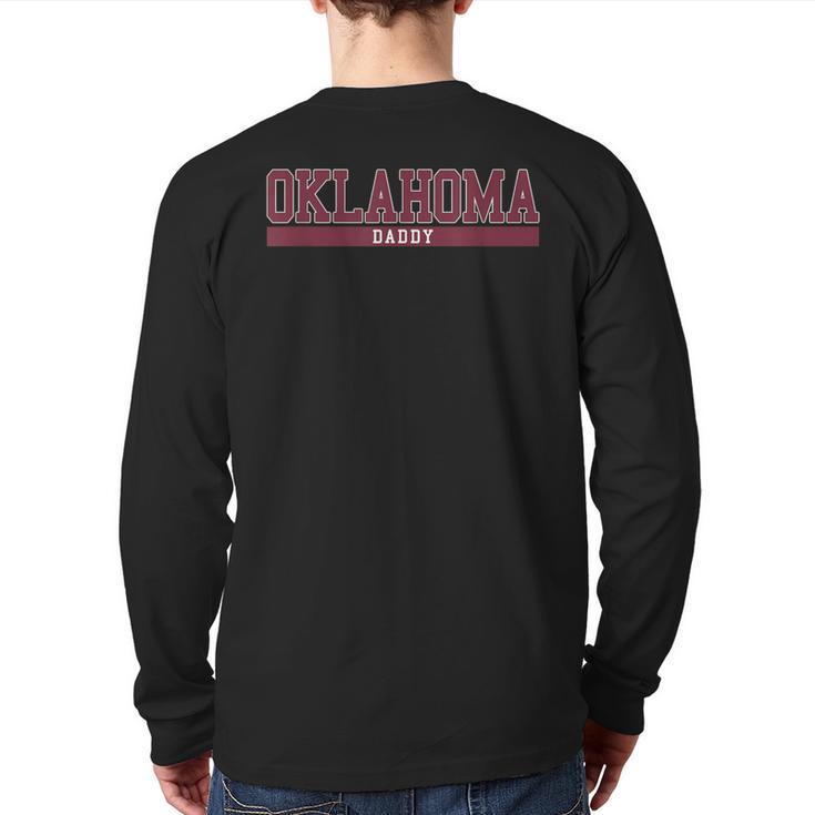 Oklahoma Dad University Sports Long Sleeve T-Shirt Back Print