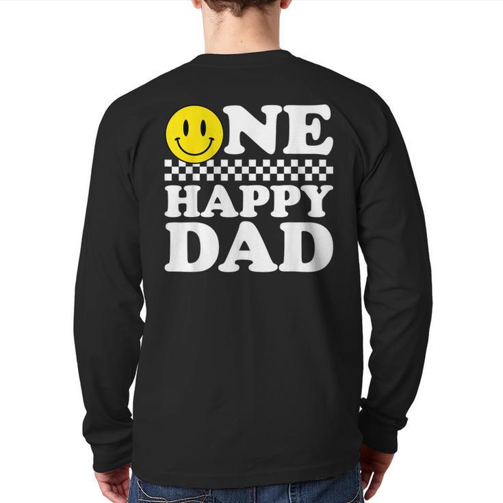 One Happy Dude Dad 1st Birthday Family Matching Long Sleeve T-Shirt Back Print