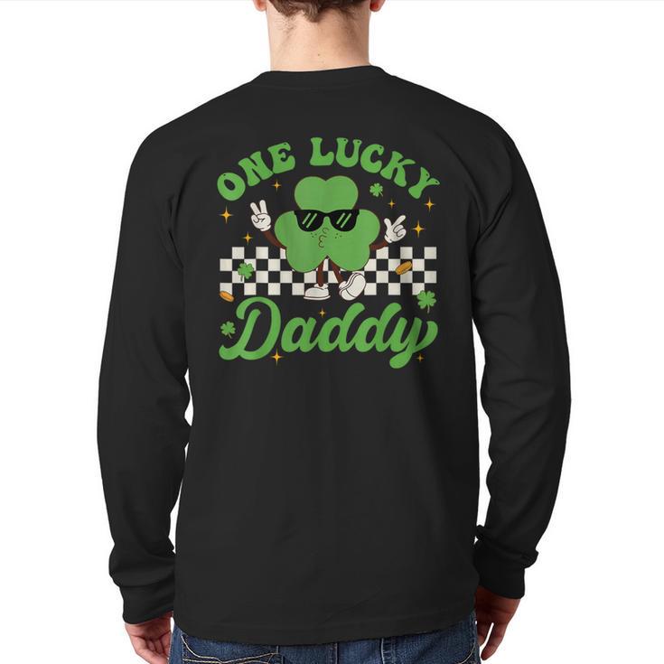 One Lucky Daddy St Patricks Day Dad Father Long Sleeve T-Shirt Back Print