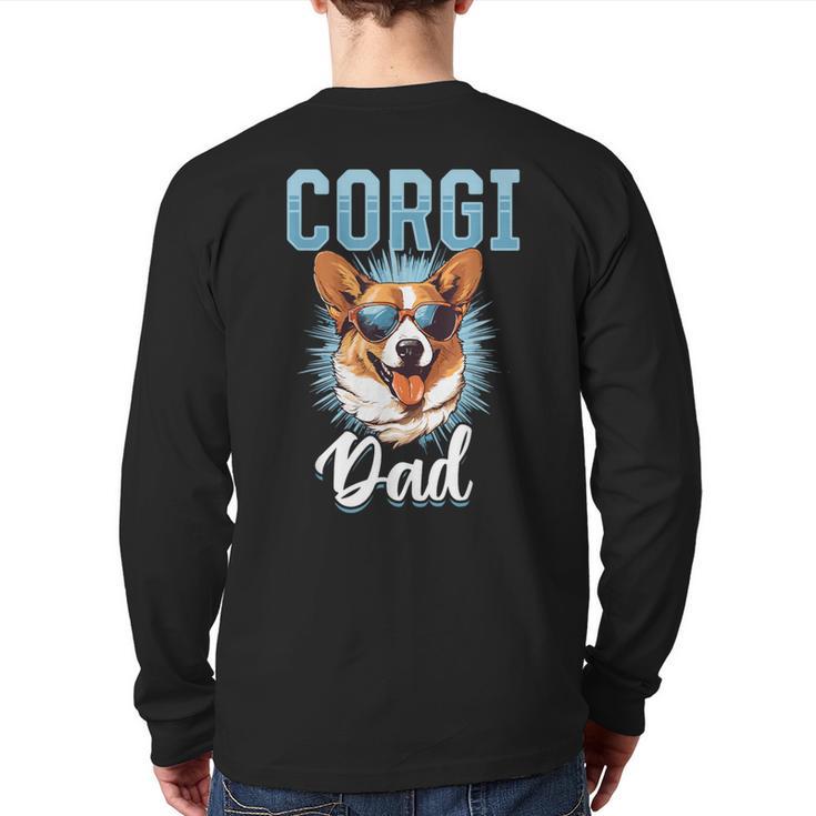 Pembroke Welsh Corgi Corgi Dad Long Sleeve T-Shirt Back Print