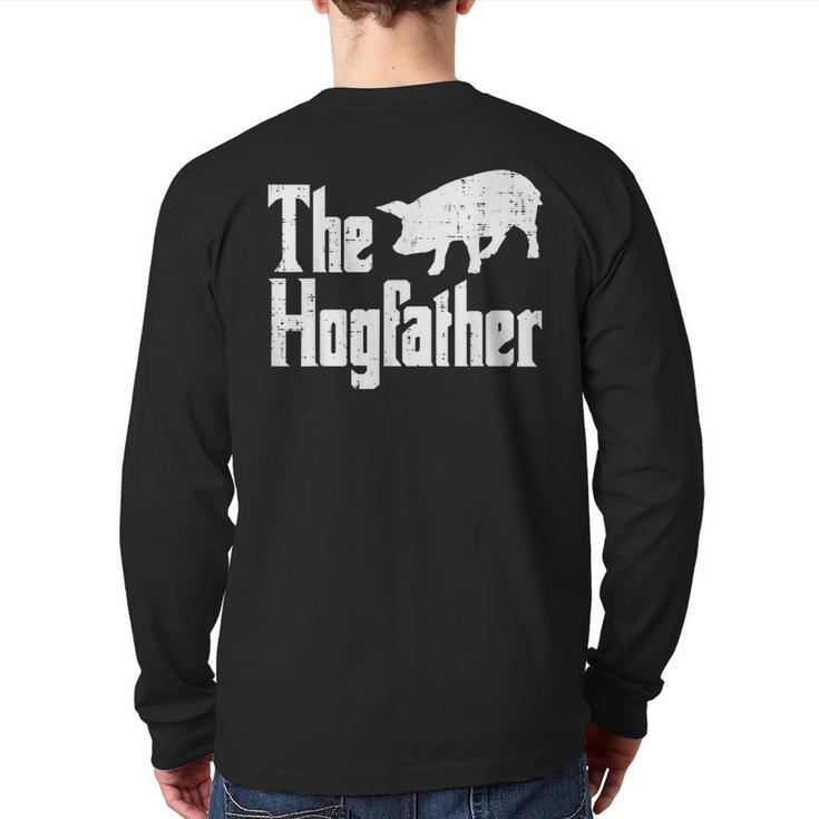 Pig The Hogfather Hog Dad Fathers Day Parody Papa Men Long Sleeve T-Shirt Back Print