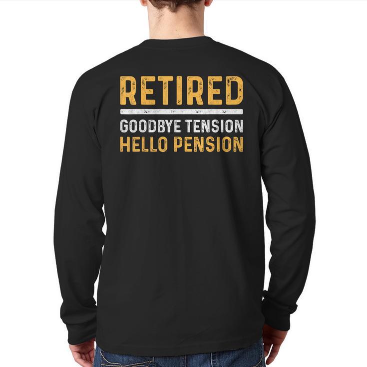 Retirement Best Retired 2026 Tee For Men Women Dad Mom Long Sleeve T-Shirt Back Print