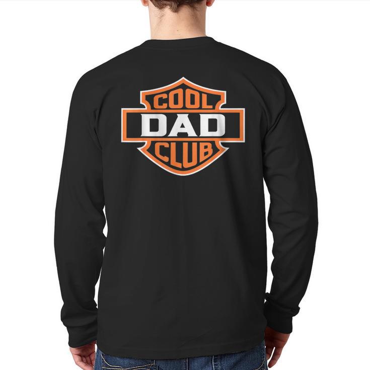 Retro Cool Dad Club Birthday Father's Day For Men Long Sleeve T-Shirt Back Print