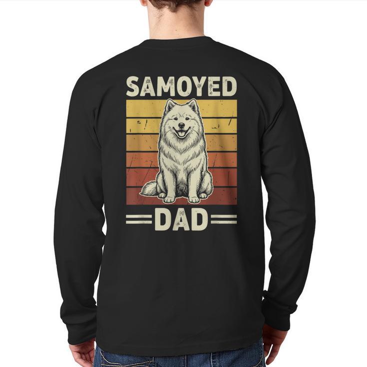 Samoyed Dad Long Sleeve T-Shirt Back Print