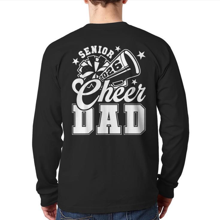 Senior Cheer Dad 2026 Proud Cheerleader Dad Class Of 2026 Long Sleeve T-Shirt Back Print