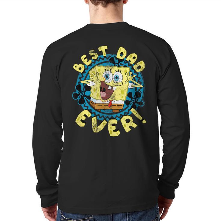 Spongebob Squarepants Father's Day Best Dad Ever Long Sleeve T-Shirt Back Print