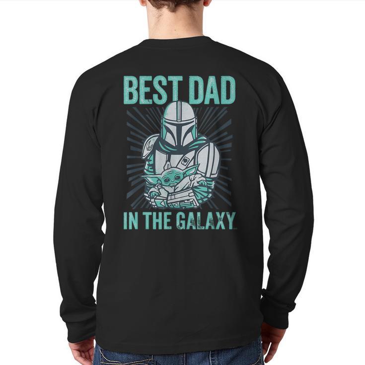 Star Wars The Mandalorian And Grogu Best Dad In The Galaxy Long Sleeve T-Shirt Back Print