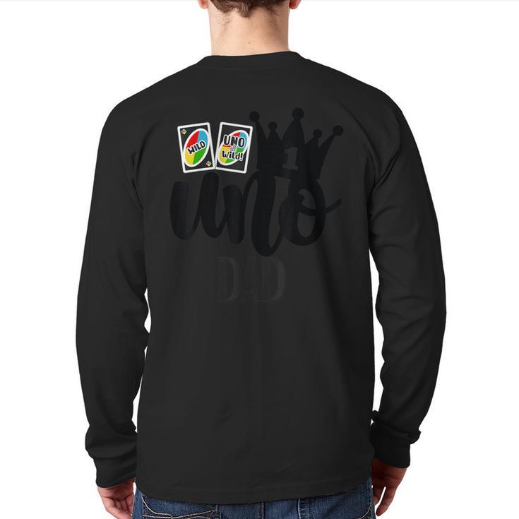 Uno 1st Birthday Dad Long Sleeve T-Shirt Back Print