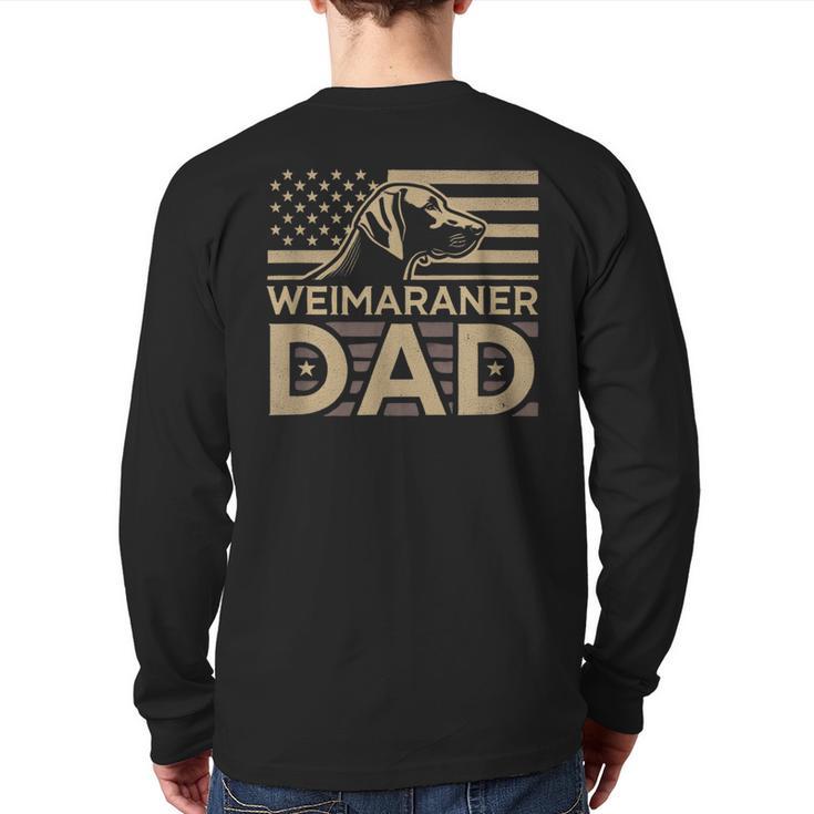 Weimaraners Lover & Weimaraner Shirts Weimaraner Dad -Adults -Kids - Small Short Sleeve V-Neck Polyester Casual Humorous Lover All Seasons Long Sleeve T-Shirt Back Print