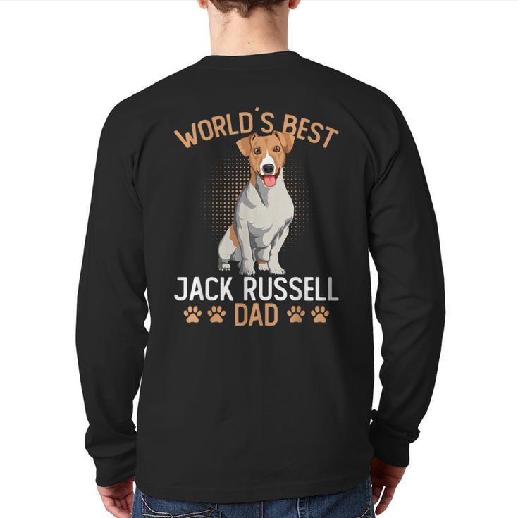 World´s Best Jack Russell Terrier Dad Dog Owner Men Long Sleeve T-Shirt Back Print