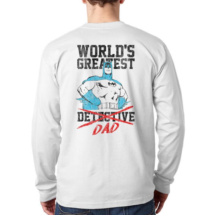 Batman Greatest Dad Long Sleeve T-Shirt Back Print