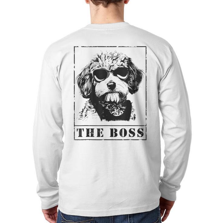 The Cavapoo Boss Mom Dad Dog Lover Long Sleeve T-Shirt Back Print