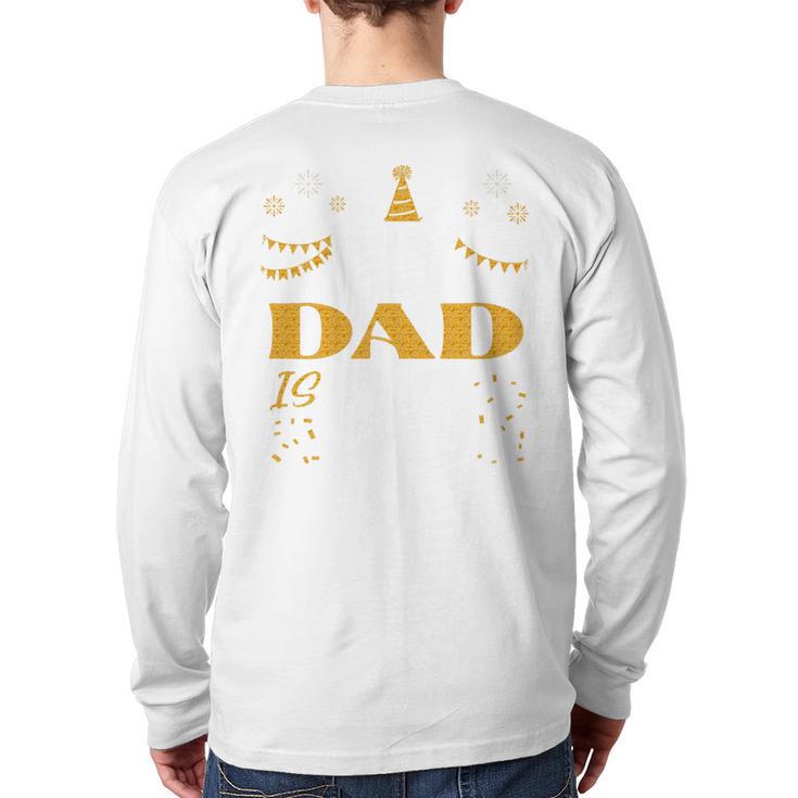My Dad Is 90 90th Birthday 1935 90 Years Old Father Daddy Premium Tri-Blend Long Sleeve T-Shirt Back Print
