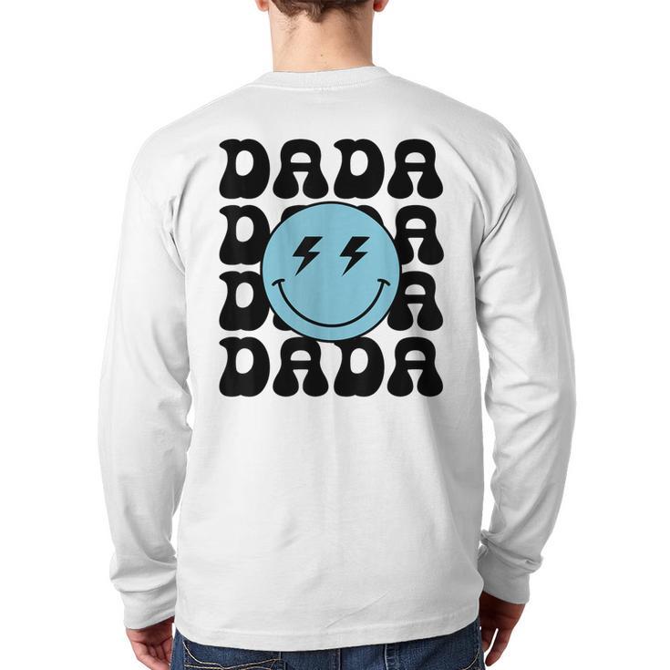 Dada One Happy Dude 1st Birthday Family Matching Long Sleeve T-Shirt Back Print Dada One Happy Dude 1st Birthday Family Matching Long Sleeve T-Shirt Back Print