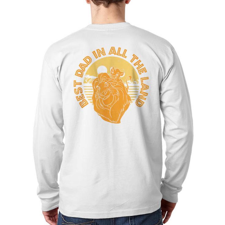 Disney The Lion King Father's Day Best Dad In All The Land Long Sleeve T-Shirt Back Print