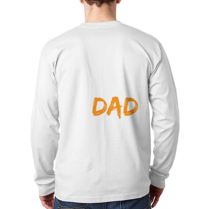 Gymnastics Dad For Gymnastic Father Parents Long Sleeve T-Shirt Back Print