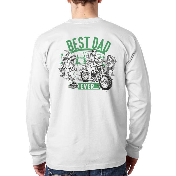 Jurassic World Best Dad Ever Long Sleeve T-Shirt Back Print
