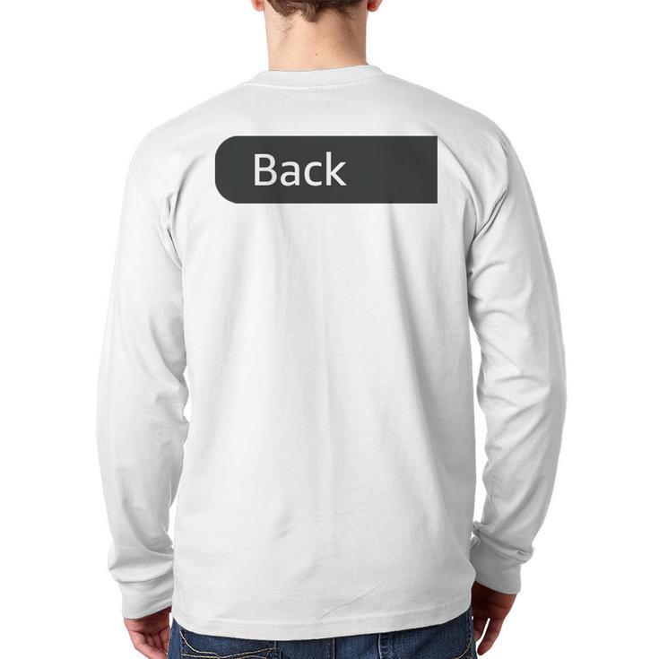 Just A Regular Dad Trying Not To Raise Liberals On Back Long Sleeve T-Shirt Back Print