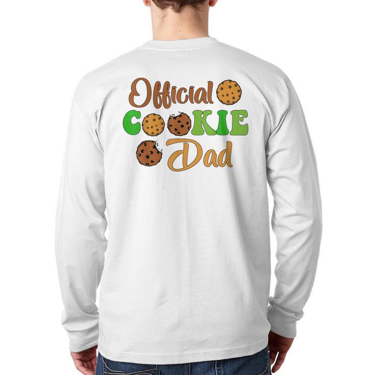 Official Cookie Dad Scout For Girls Cookie Dealer Long Sleeve T-Shirt Back Print