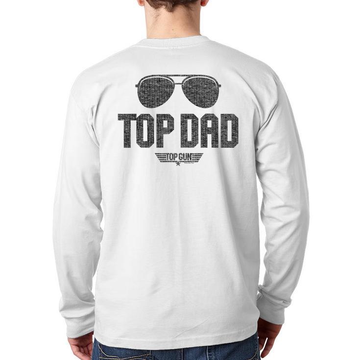Top Gun Top Dad Long Sleeve T-Shirt Back Print