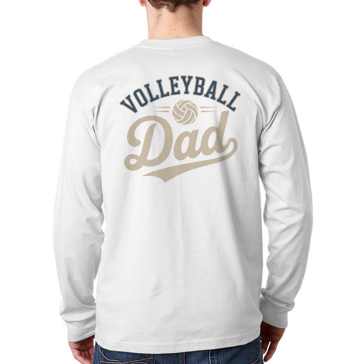 Volleyball Dad Long Sleeve T-Shirt Back Print