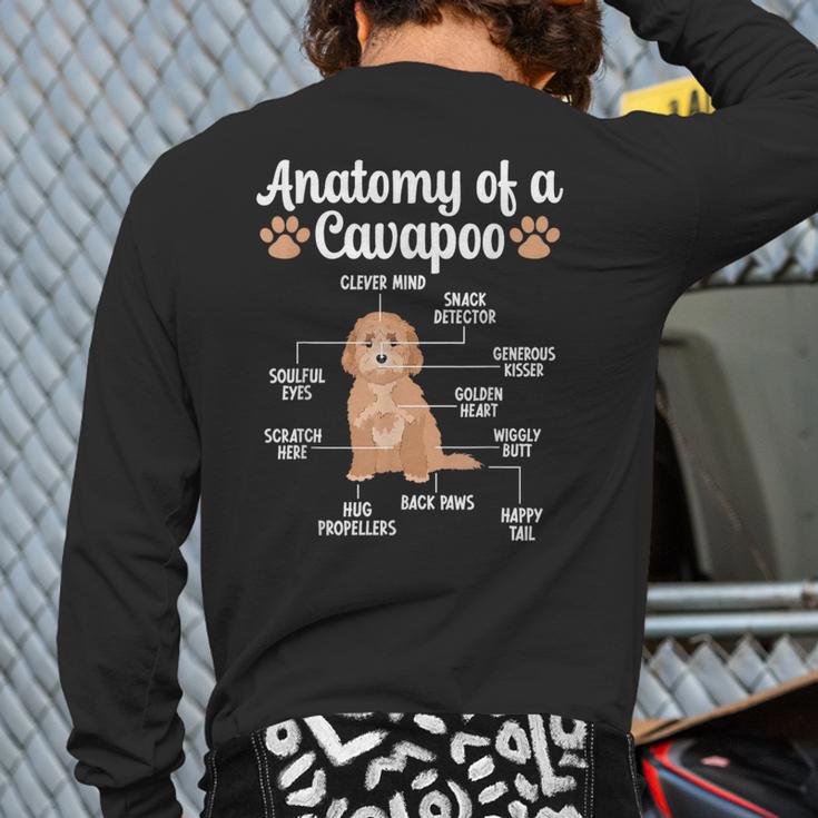 Anatomy Of A Cavapoo Dog Cavapoo Owner Cavapoo Dad Long Sleeve T-Shirt Back Print