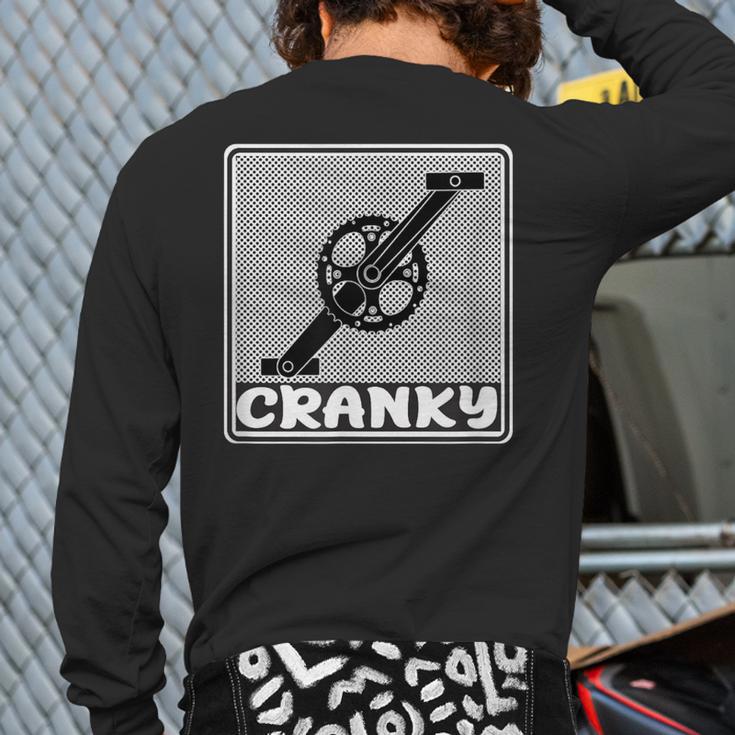 Bicycle DADS Old Guy WHO Ride Bikes BMX Mountain OR Road Long Sleeve T-Shirt Back Print