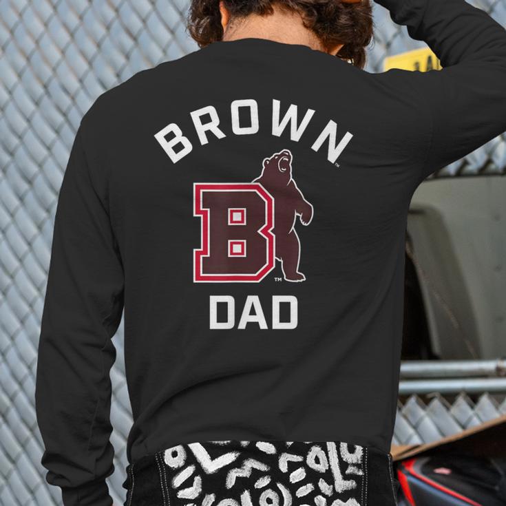 Brown University Bears Arched Dad Long Sleeve T-Shirt Back Print