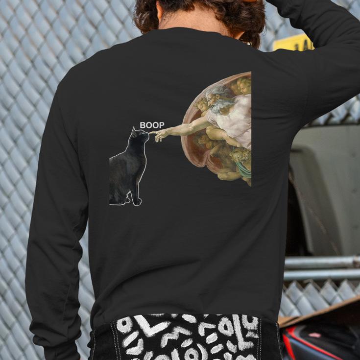 Cat Shirts For MenWomen Cat Shirts For Cat DadMom Long Sleeve T-Shirt Back Print
