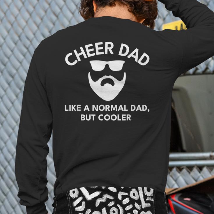 Cheer Dad Cheerleading Bearded Definition Long Sleeve T-Shirt Back Print