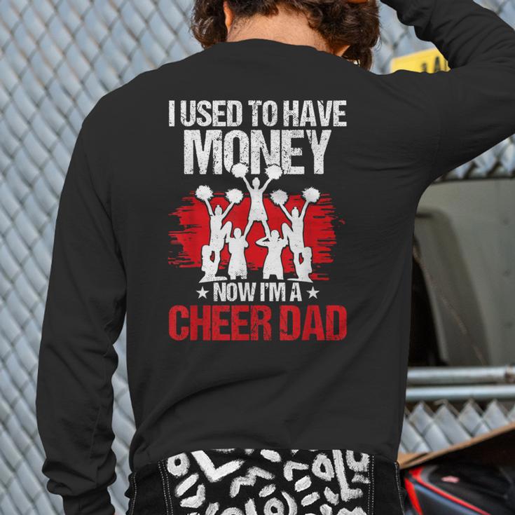 Cheer Dad Cheerleading Fathers Day Long Sleeve T-Shirt Back Print