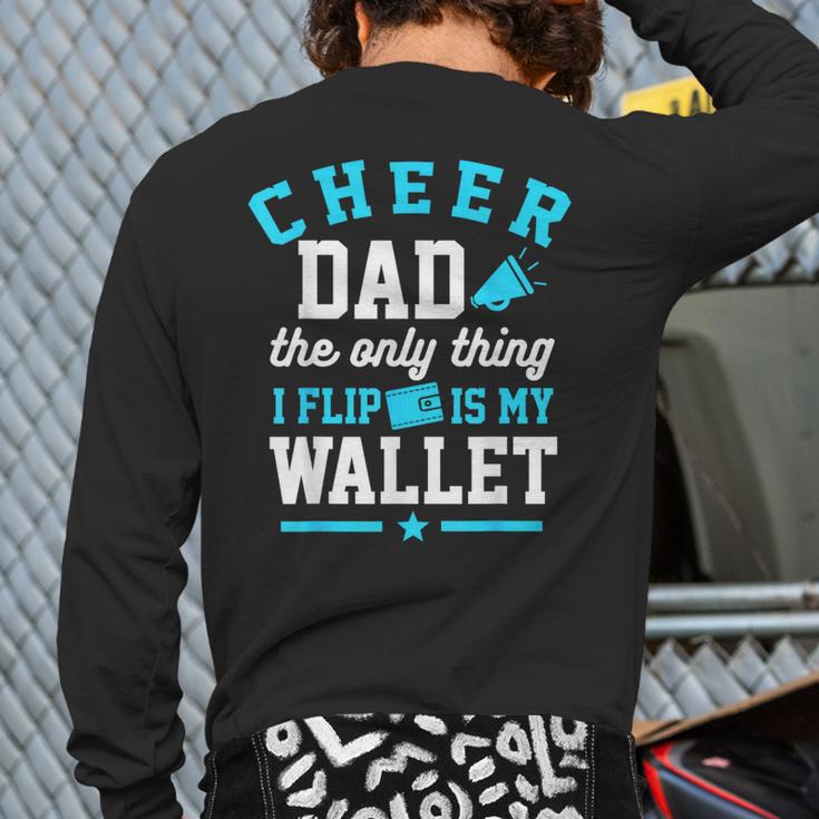 Cheer Dad Shirt Cheerleader Dad Cheerleading Competition Men Long Sleeve T-Shirt Back Print