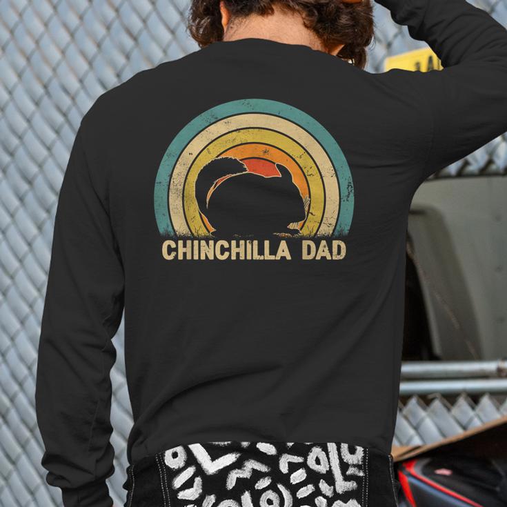 Chinchilla Dad Father's Day Chinchilla Lover Dad Daddy Long Sleeve T-Shirt Back Print Chinchilla Dad Father's Day Chinchilla Lover Dad Daddy Long Sleeve T-Shirt Back Print