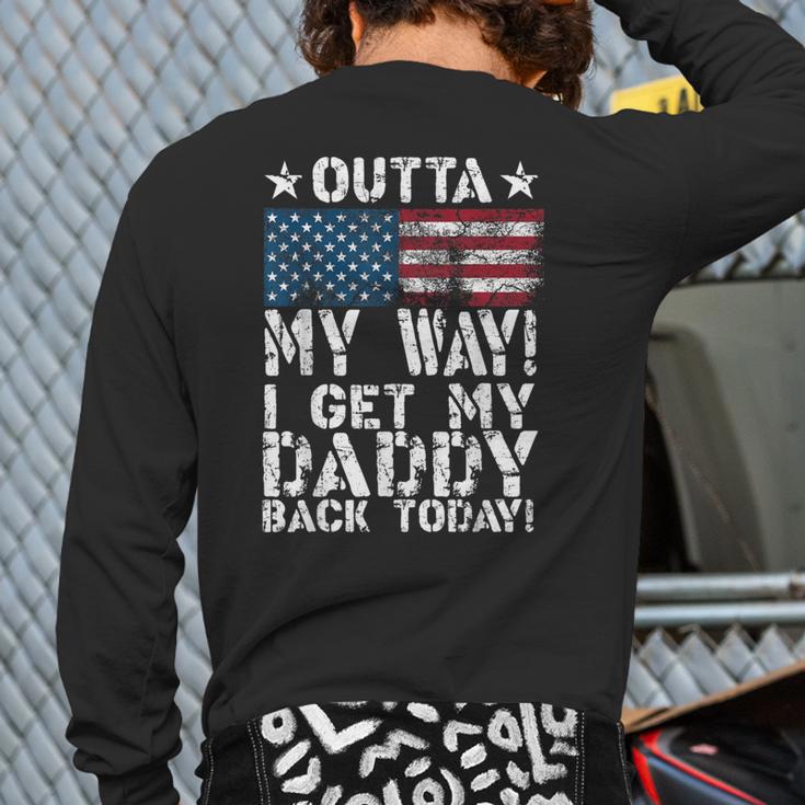 Cool I Get My Daddy Back Today Military Child Small Long Sleeve T-Shirt Back Print Cool I Get My Daddy Back Today Military Child Small Long Sleeve T-Shirt Back Print