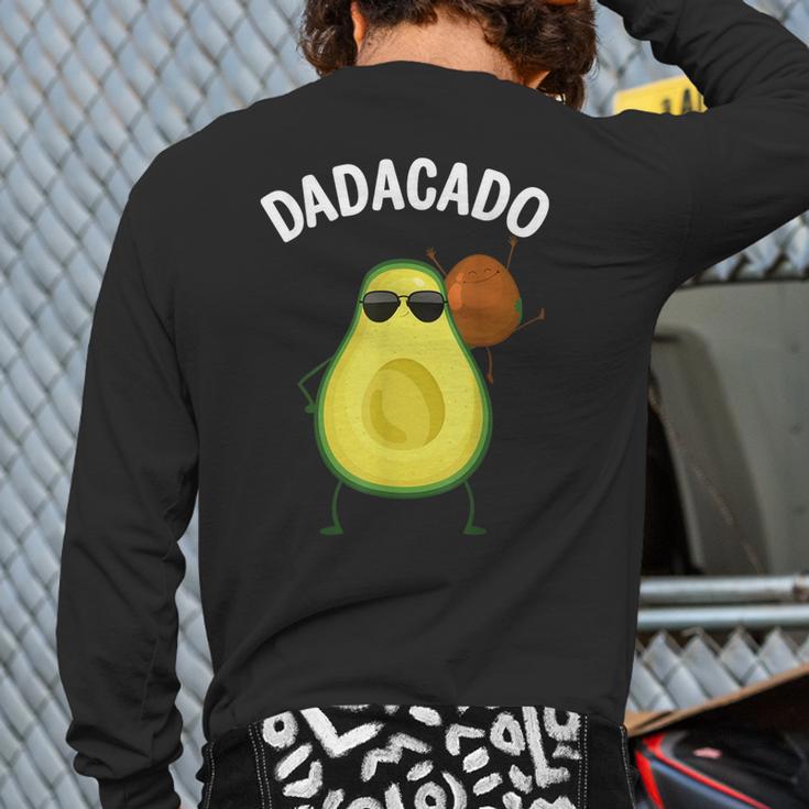 Cute Avocado For Dad Men Fruit Avocado Pear Lovers Long Sleeve T-Shirt Back Print