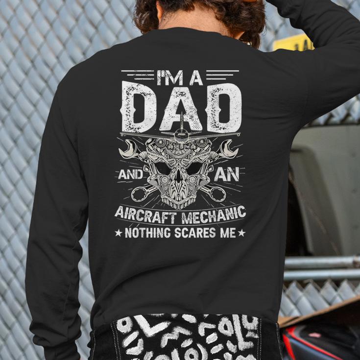 Dad Airplane Plane Aviation Aircraft Mechanic Long Sleeve T-Shirt Back Print Dad Airplane Plane Aviation Aircraft Mechanic Long Sleeve T-Shirt Back Print