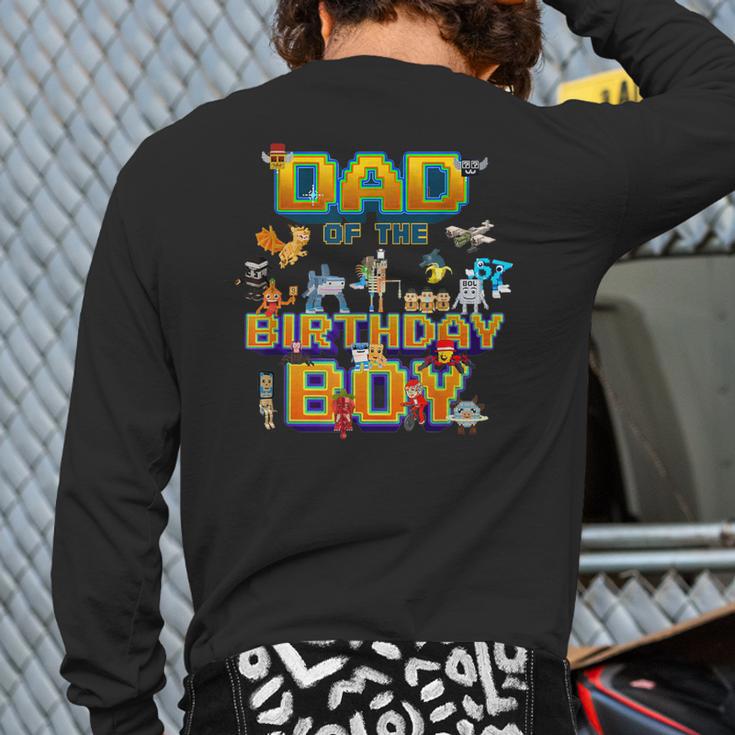 Dad Of The Birthday Boy Brainrot Meme Kids Teens Boys Long Sleeve T-Shirt Back Print
