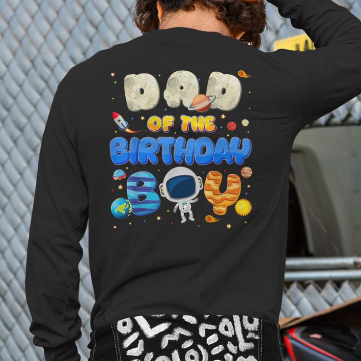 Dad Of The Birthday Boy Two The Moon Space Family Matching Long Sleeve T-Shirt Back Print Dad Of The Birthday Boy Two The Moon Space Family Matching Long Sleeve T-Shirt Back Print