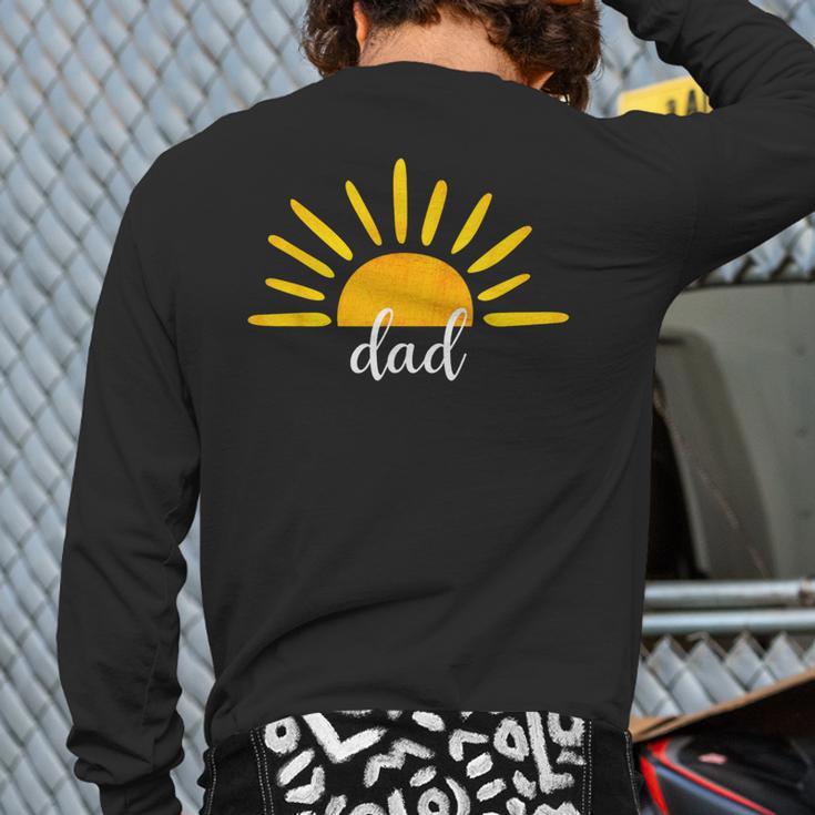 Dad Of The Birthday First Trip Around The Sun Birthday Long Sleeve T-Shirt Back Print