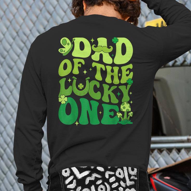 Dad Of The Lucky One Saint Patrick's Day Children Birthday Long Sleeve T-Shirt Back Print