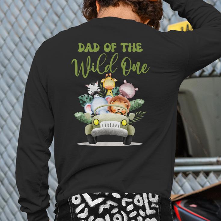 Dad Of The Wild One 1st Birthday Safari Family Matching Long Sleeve T-Shirt Back Print