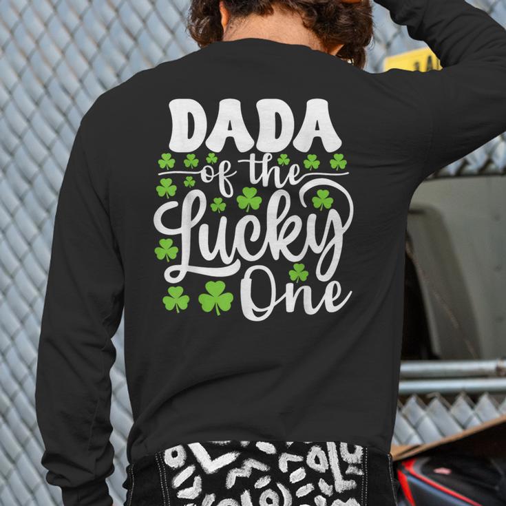 Dada Of The Lucky One First Birthday St Patrick's Day Long Sleeve T-Shirt Back Print