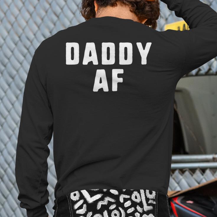 Daddy AF As Fuck Christmas T-Shirt Long Sleeve T-Shirt Back Print