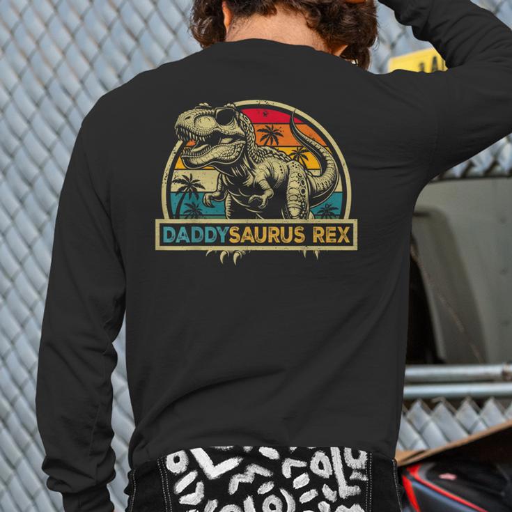 Daddysaurus Rex Dinosaur Daddy Saurus Rex Family Matching Long Sleeve T-Shirt Back Print Daddysaurus Rex Dinosaur Daddy Saurus Rex Family Matching Long Sleeve T-Shirt Back Print