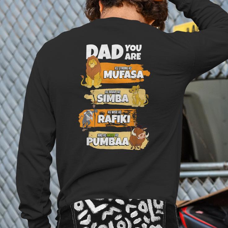 Disney The Lion King Dad You Are Word Stack Long Sleeve T-Shirt Back Print