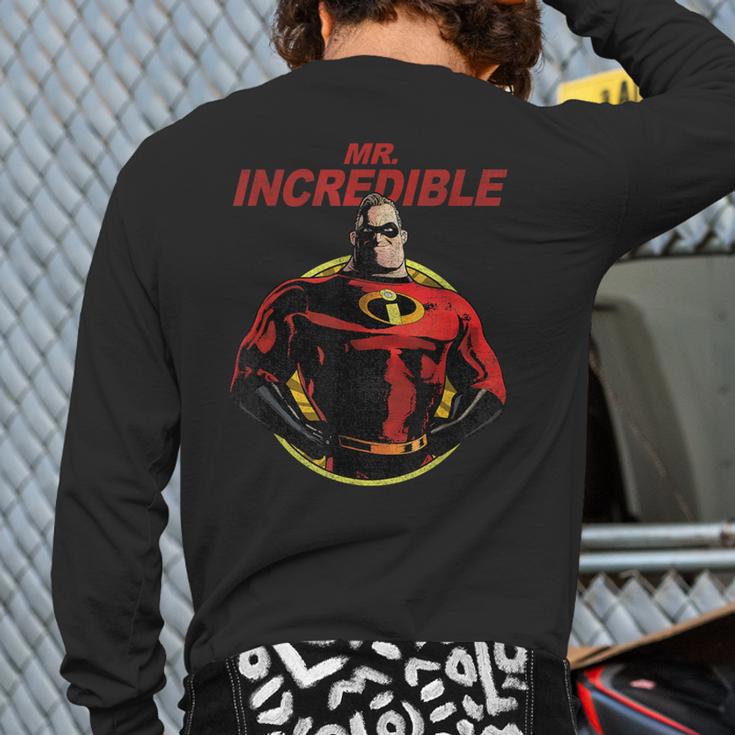 Disney Pixar The Incredibles 2 Mr Incredible Vintage Dad Long Sleeve T-Shirt Back Print